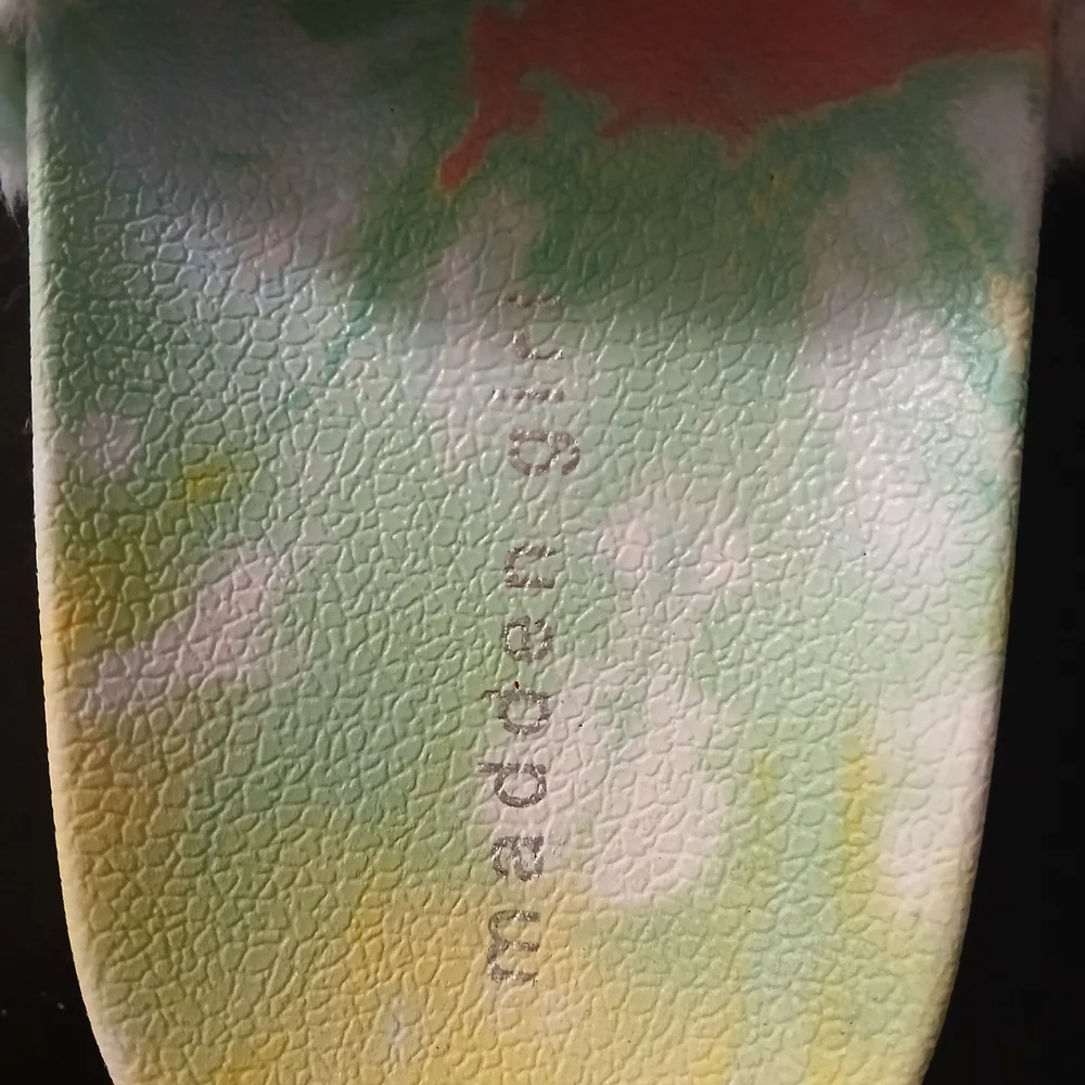 Madden Girl Pastel Tie-Dye Fuzzy Slides